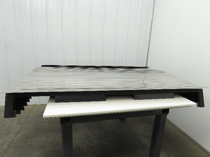 Hennig BE56-73 Accordion Style Bellows Machine Way Cover 60x72" Stainless Y Axis