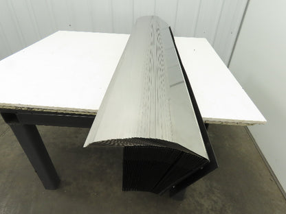 Hennig BE56-73 Accordion Style Bellows Machine Way Cover 60x72" Stainless Y Axis
