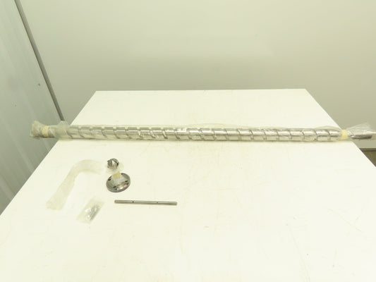 Steel Lead Ball Screw Shaft Linear Actuator 50mm Lead 50mm Dia 55"L