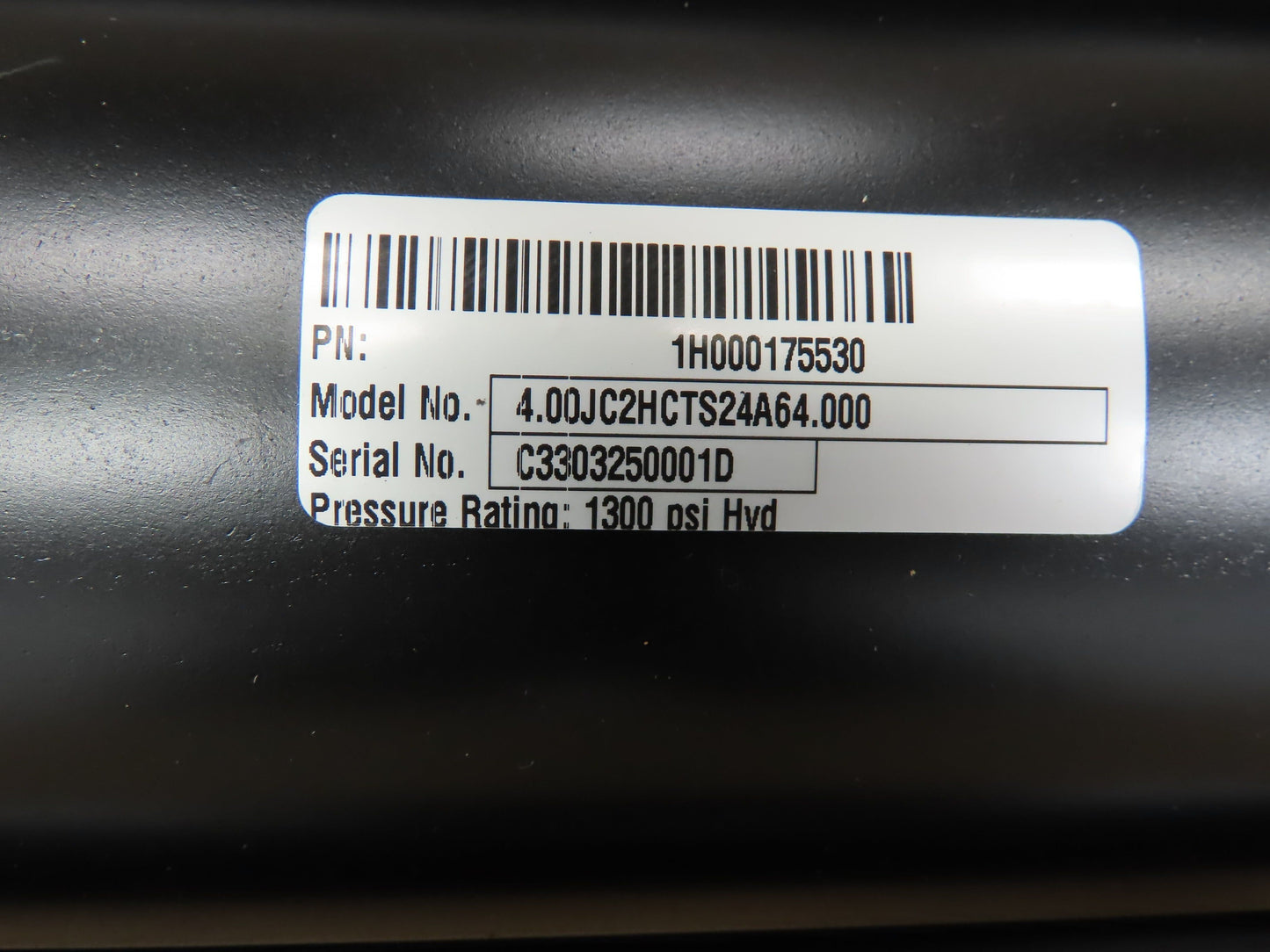 Parker 4.00JC2HCTS24A64.000 Hydraulic Cylinder 4" Bore 64" Stroke 2H Ser 1300PSI
