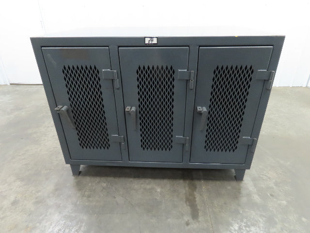 Strong Hold TP-12798 Heavy Duty Vintage Personal Locker Grey Steel Cabinet