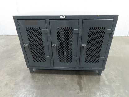 Strong Hold TP-12798 Heavy Duty Vintage Personal Locker Grey Steel Cabinet