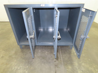 Strong Hold TP-12798 Heavy Duty Vintage Personal Locker Grey Steel Cabinet