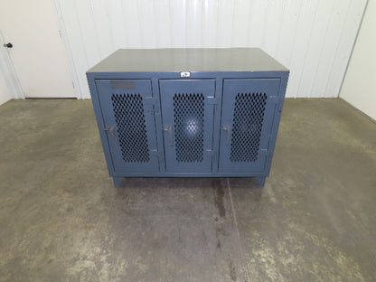 Strong Hold TP-12798 Heavy Duty Vintage Personal Locker Grey Steel Cabinet