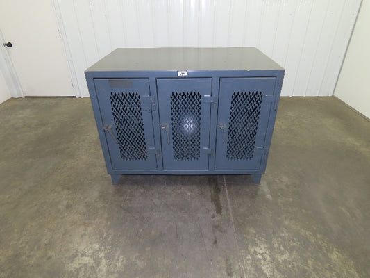 Strong Hold TP-12798 Heavy Duty Vintage Personal Locker Grey Steel Cabinet