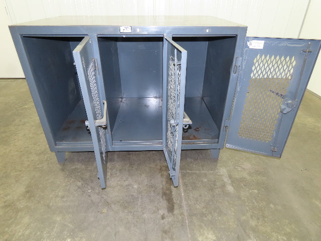 Strong Hold TP-12798 Heavy Duty Vintage Personal Locker Grey Steel Cabinet