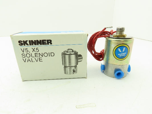 Honeywell Skinner V5D56960 Solenoid Valve 3-Way NC 120V 100 PSI 1/4" NPT