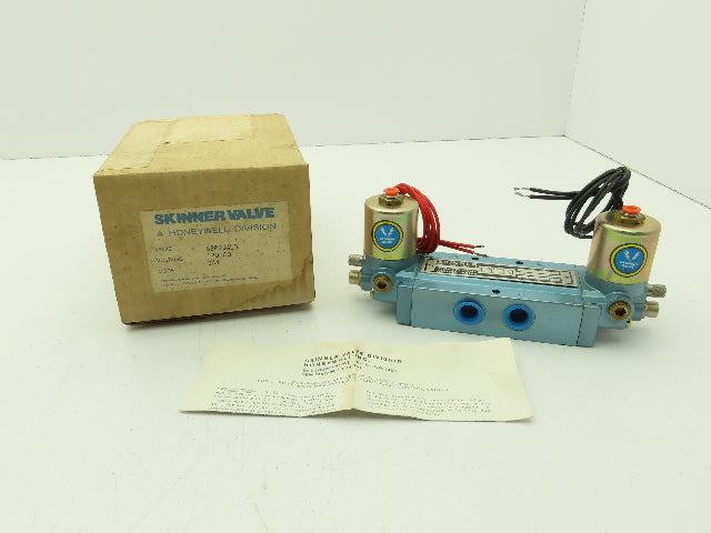 Honeywell Skinner S3RRJAL3 Solenoid Valve 5-Way 3 Pos 120V 150 PSI 3/8" NPT