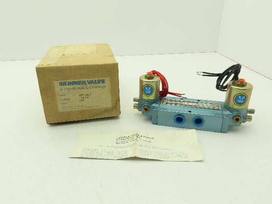 Honeywell Skinner S3RRJAL3 Solenoid Valve 5-Way 3 Pos 120V 150 PSI 3/8" NPT
