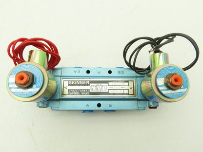 Honeywell Skinner S3FFHAL3 Solenoid Valve 5-Way 3 Pos 24VDC 150 PSI 3/8" NPT