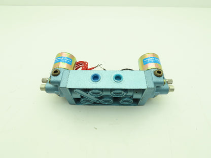 Honeywell Skinner S3RRJBL2 Solenoid Valve 5-Way 3 Pos 120V 150 PSI 1/4" NPT