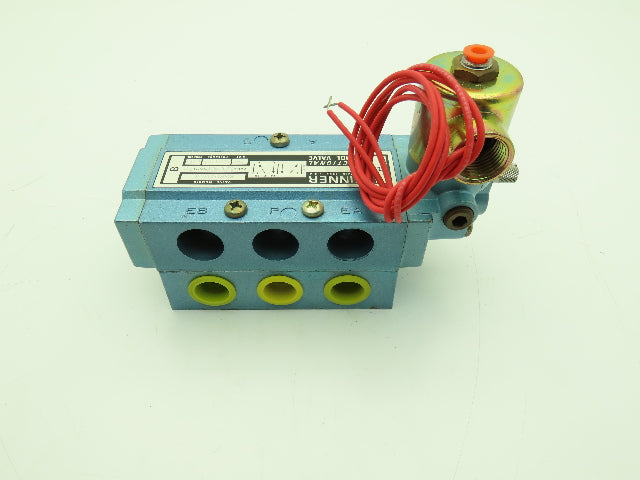 Honeywell Skinner S3R0ADL4 Solenoid Valve 5-Way 2 Pos 120V 150 PSI 1/2" NPT