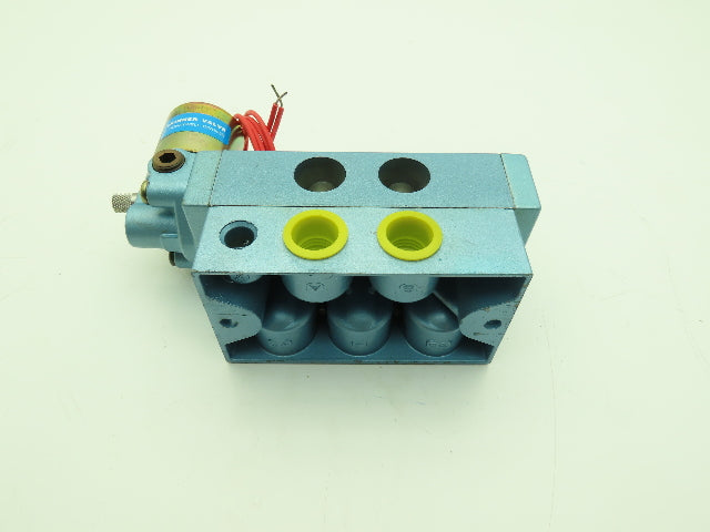 Honeywell Skinner S3R0ADL4 Solenoid Valve 5-Way 2 Pos 120V 150 PSI 1/2" NPT