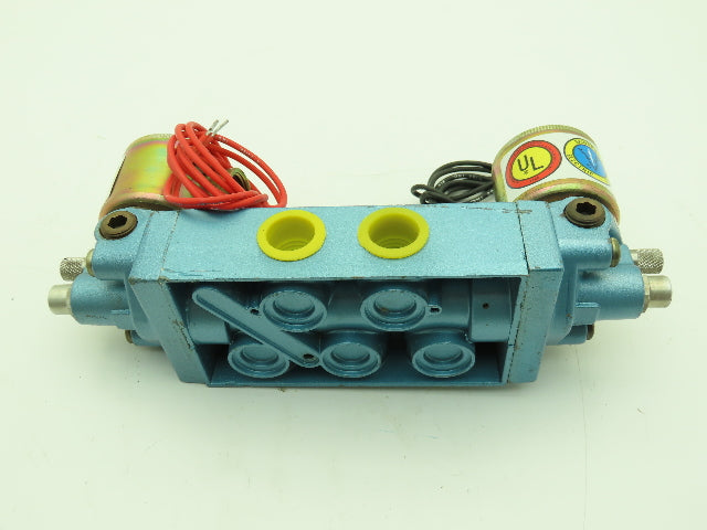Honeywell Skinner 53FFGAL4 Solenoid Valve 5-Way 3 Pos 120V 150 PSI 1/2" NPT