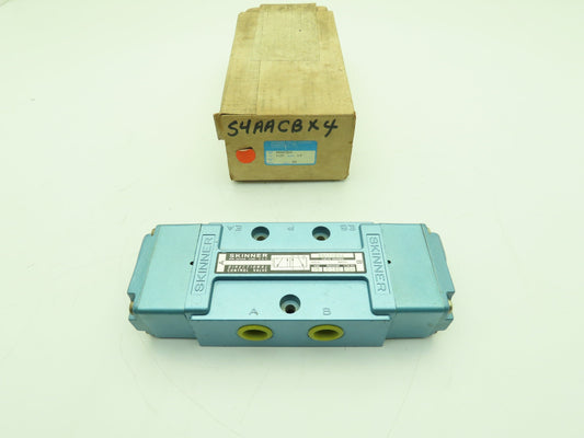 Skinner S4AACBX4 Pneumatic Directional Control Valve 5-Way 2 Pos 150PSI 1/2" NPT