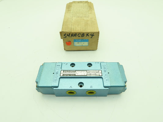 Skinner S4AACBX4 Pneumatic Directional Control Valve 5-Way 2 Pos 150PSI 1/2" NPT