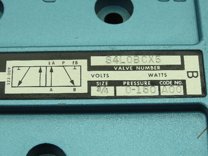 Skinner S4LOBCX5 Directional Control Spool Valve 5 Port 2 Pos 3/4" NPT