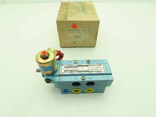 Skinner S3R0AEL4 Directional Control Valve 5-Way 2 Pos 120V 150PSI 1/2" NPT