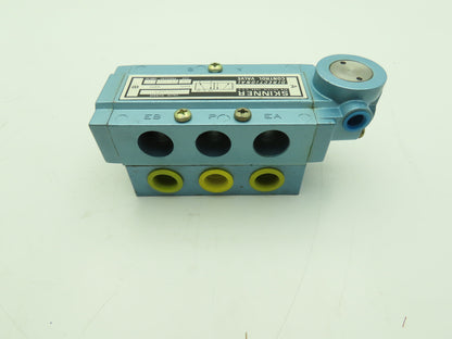 Skinner S3A0AEX4 Pneumatic Directional Control Valve 5-Way 2 Pos 150PSI 1/2" NPT