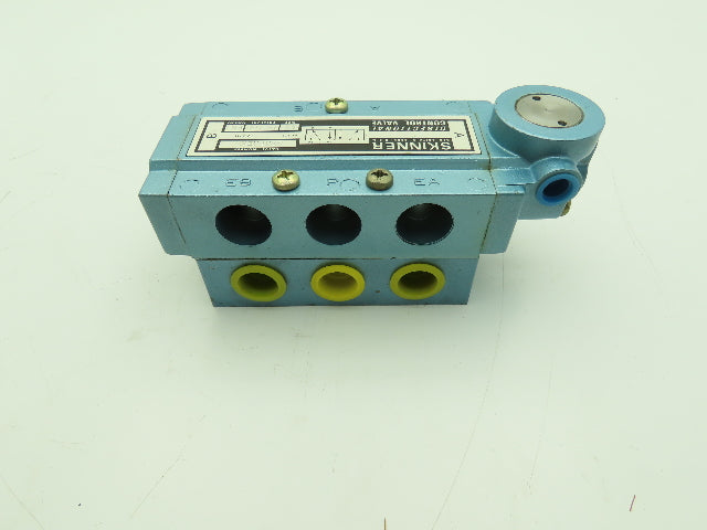 Skinner S3A0AEX4 Pneumatic Directional Control Valve 5-Way 2 Pos 150PSI 1/2" NPT