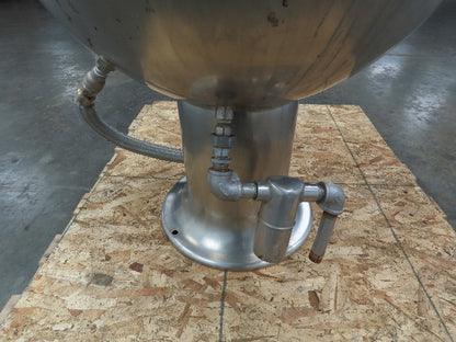 Dover PT-40 Stainless Steel Steam Jacketed Kettle, Pedestal Base