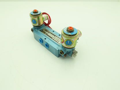 Skinner S3FFHAL3 Directional Control Valve 5-Way 3 Pos 24VDC 150 PSI 3/8" NPT