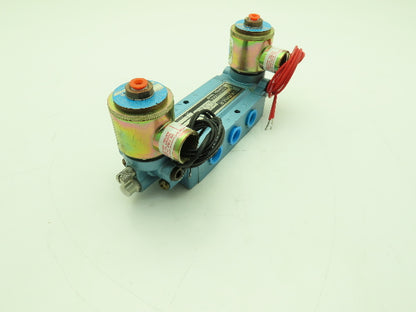 Skinner S3FFHAL3 Directional Control Valve 5-Way 3 Pos 24VDC 150 PSI 3/8" NPT