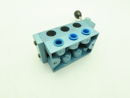 Skinner S3L0BFX3 Manual Directional Control Valve 5-Way 2 Pos 150PSI 3/8" NPT