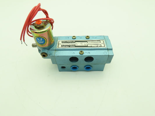 Skinner S3R0ADL3 Solenoid Directional Control Valve 5-Way 2 Pos 150PSI 3/8" NPT