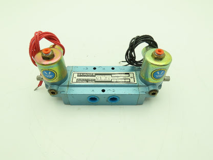 Skinner S3RRJBL3 Directional Control Valve 5-Way 3 Pos 120V 150PSI 3/8" NPT