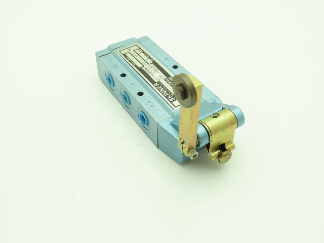 Skinner S3J0ACX2 Pneumatic Air Limit Switch Valve 5-Way 2 Pos 150PSI 1/4" NPT
