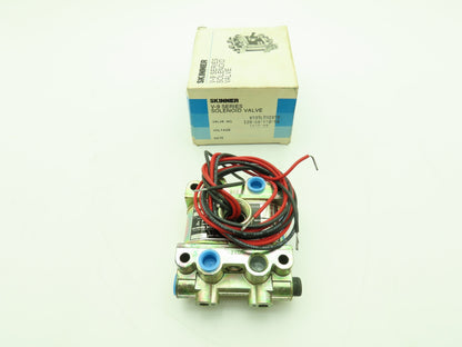 Honeywell Skinner V935LEH2050 Solenoid Valve 4-Way NO/NC 50PSI 120V 1/4" NPT
