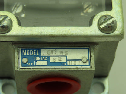 Gould L511WS R.B. Denison Lox-Switch Limit Switch NEMA A600 Type L