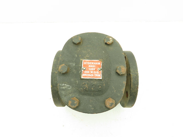Stockham 2-1/2" Steel Flanged Swing Check Valve 125S 200 WOG