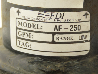 FDI Flow Design AF-250 Balancing Valve 2-1/2" Flanged Butterfly Shut-Off #150