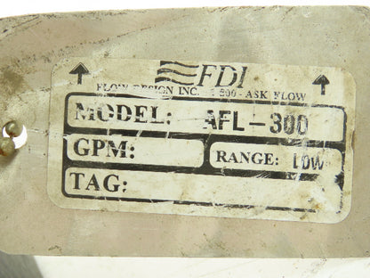 FDI Flow Design AFL-300 Balancing Valve 3" Flanged Butterfly Shut-Off #150