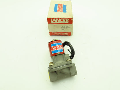 Skinner Lancer 2LB2L380 Solenoid Valve 2-Way NC 120V 100 PSI 1/2" NPT Stainless