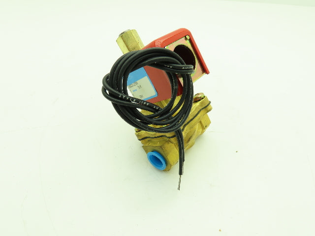 Skinner Lancer 2LB1HBG3125N Brass Solenoid Valve 2-Way NO 24VDC 125 PSI 3/8" NPT