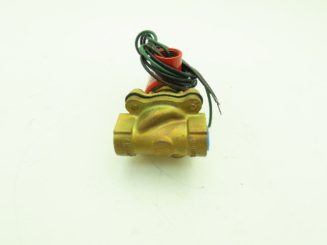 Skinner Lancer 4LB1HB3125 Brass Solenoid Valve 2-Way NO 125PSI 120V 3/8" NTP