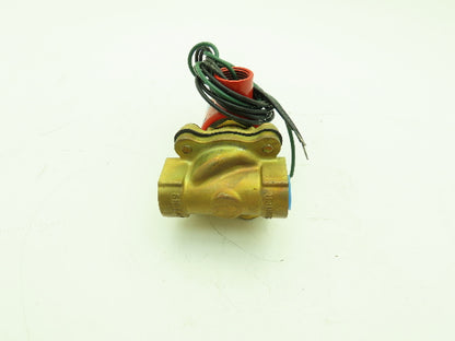 Skinner Lancer 4LB1HB3125 Brass Solenoid Valve 2-Way NO 125PSI 120V 3/8" NTP