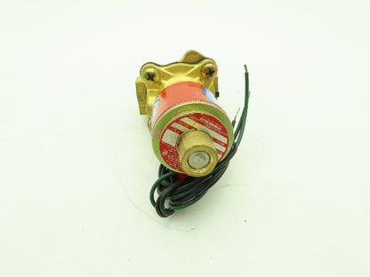 Skinner Lancer 4LB1HB3125 Brass Solenoid Valve 2-Way NO 125PSI 120V 3/8" NTP