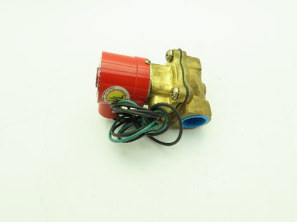 Skinner Lancer 4LD2LB5102 Brass Solenoid Valve 2-Way NC 120V 100 PSI 3/4" NPT