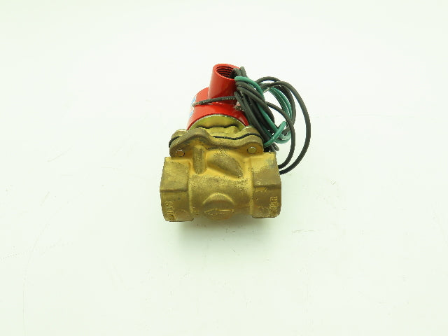 Skinner Lancer 4LD2LB5102 Brass Solenoid Valve 2-Way NC 120V 100 PSI 3/4" NPT