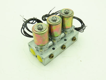 Honeywell Skinner MBD045 Solenoid Valve Manifold 3-Way 120VDC 150 PSI 1/8" NPT