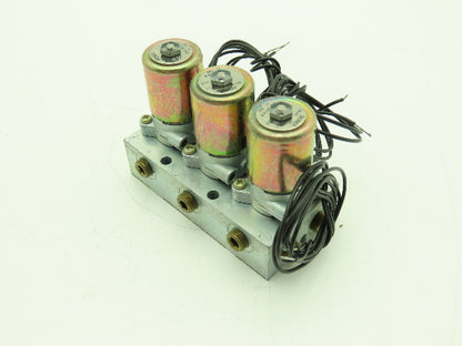 Honeywell Skinner MBD045 Solenoid Valve Manifold 3-Way 120VDC 150 PSI 1/8" NPT