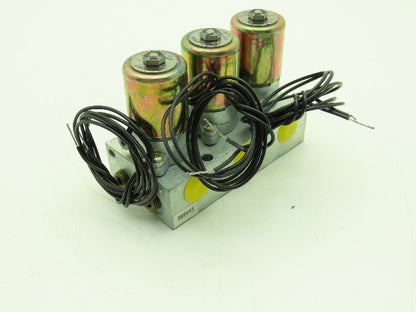 Honeywell Skinner MBD045 Solenoid Valve Manifold 3-Way 120VDC 150 PSI 1/8" NPT