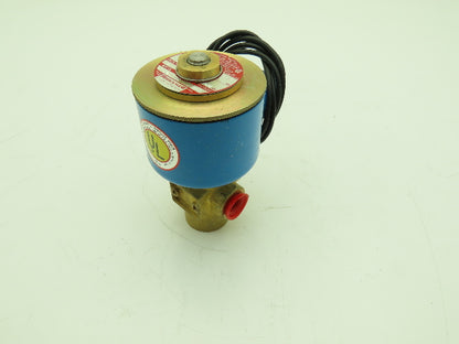 Honeywell Skinner 714X1D2A Brass Solenoid Valve 3-Way NC 24VDC 150 PSI 1/4" NPT