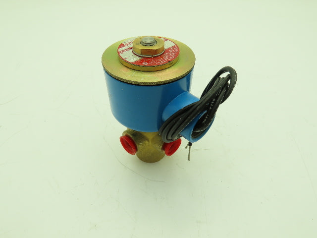 Honeywell Skinner 714X1D2A Brass Solenoid Valve 3-Way NC 24VDC 150 PSI 1/4" NPT