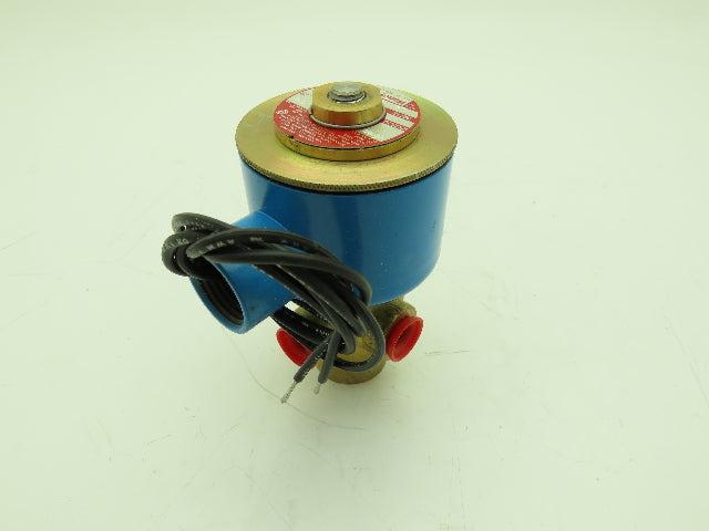 Honeywell Skinner 714X1D2A Brass Solenoid Valve 3-Way NC 24VDC 150 PSI 1/4" NPT