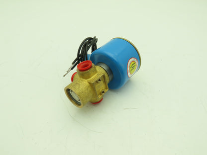 Honeywell Skinner 714X1D2A Brass Solenoid Valve 3-Way NC 24VDC 150 PSI 1/4" NPT